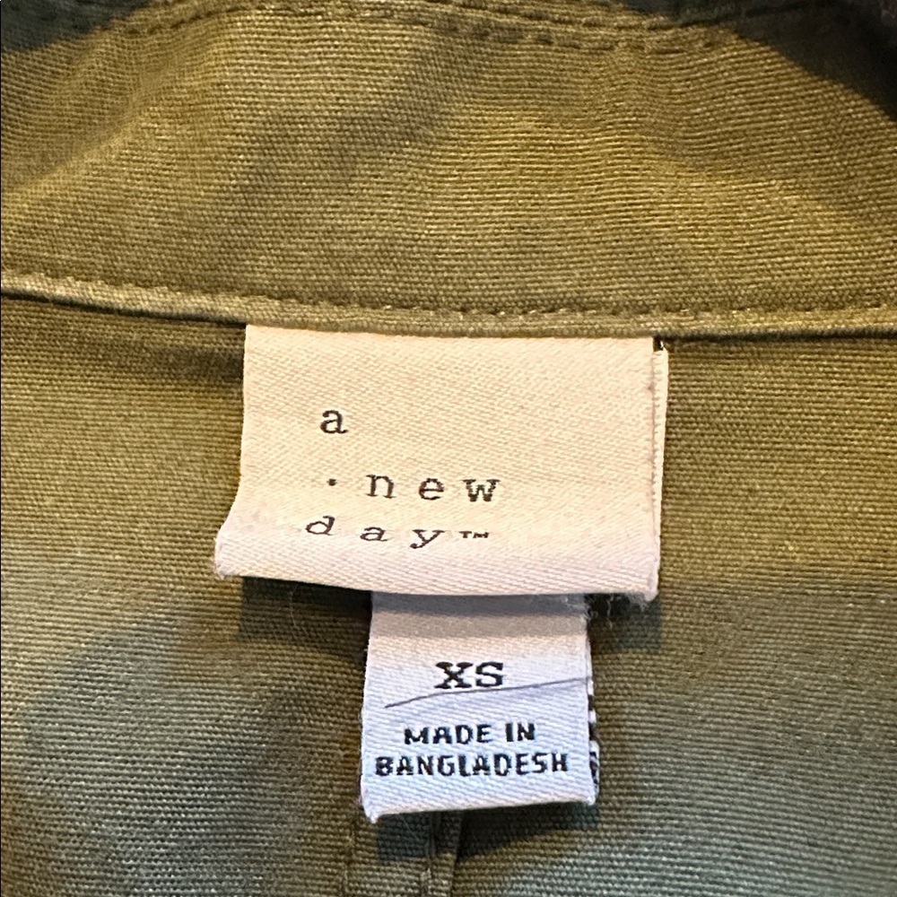 A New Day Khaki Green Utility Jacket - Picture 8 of 9